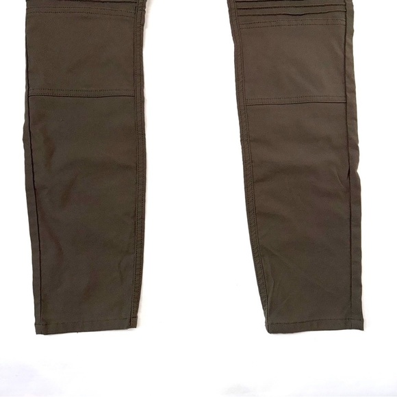 PrAna Hybrid Brenna Moto Style Pant Gravel Gray Olive Green Size 10 - Picture 5 of 12